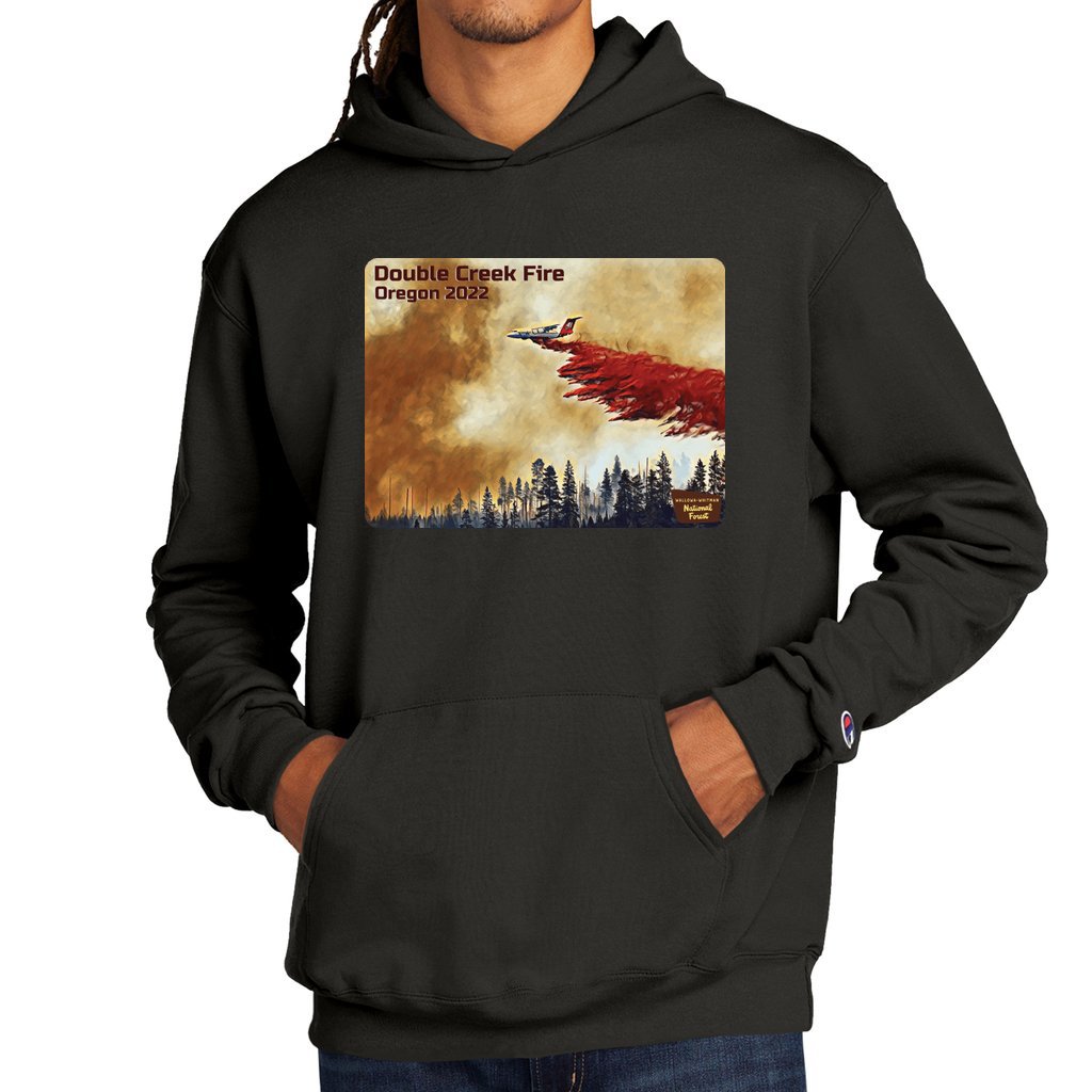 Double Creek Fire 2022 v2 - Unisex Champion Hoodie Champion Hoodie S700 - Image 3