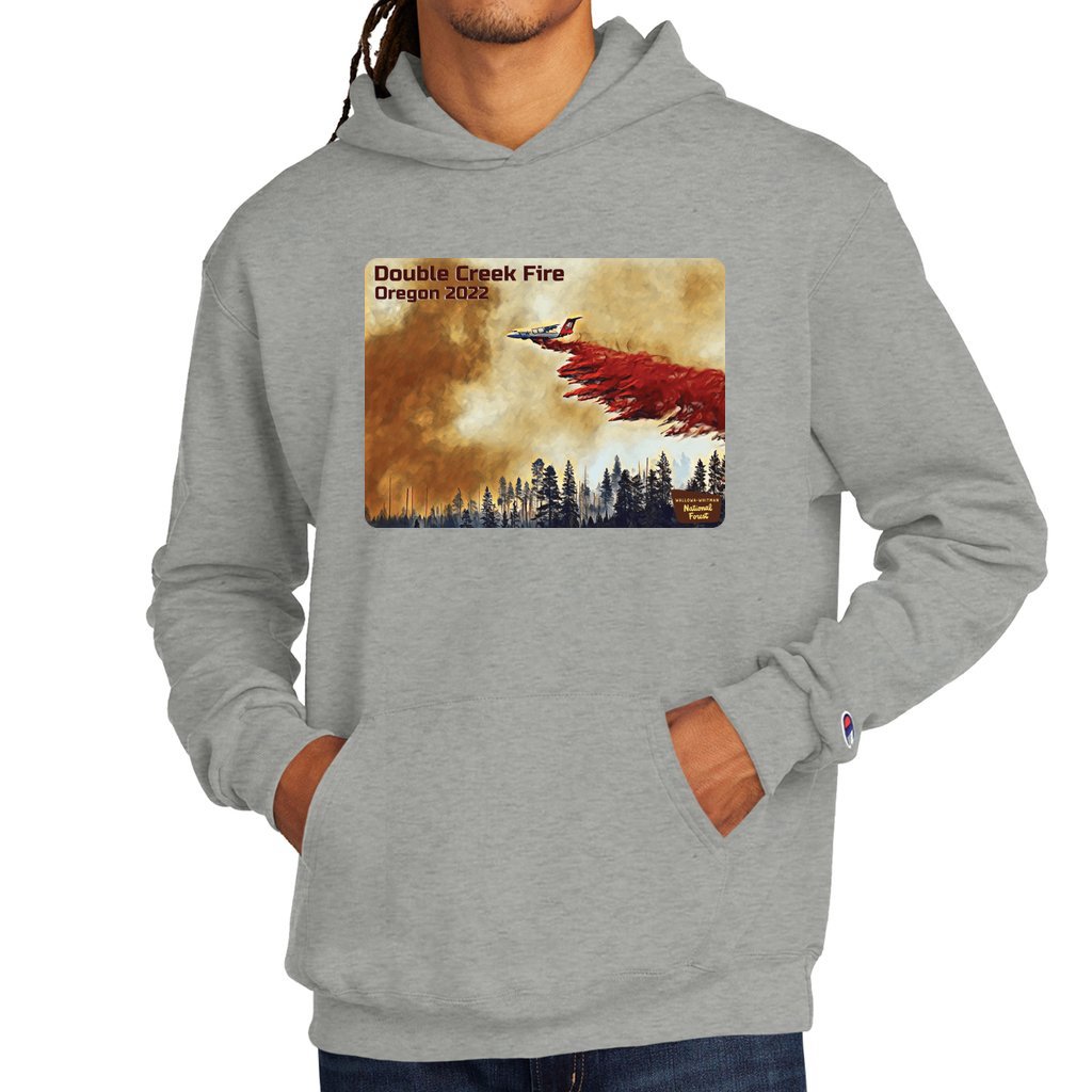 Double Creek Fire 2022 v2 - Unisex Champion Hoodie Champion Hoodie S700 - Image 4