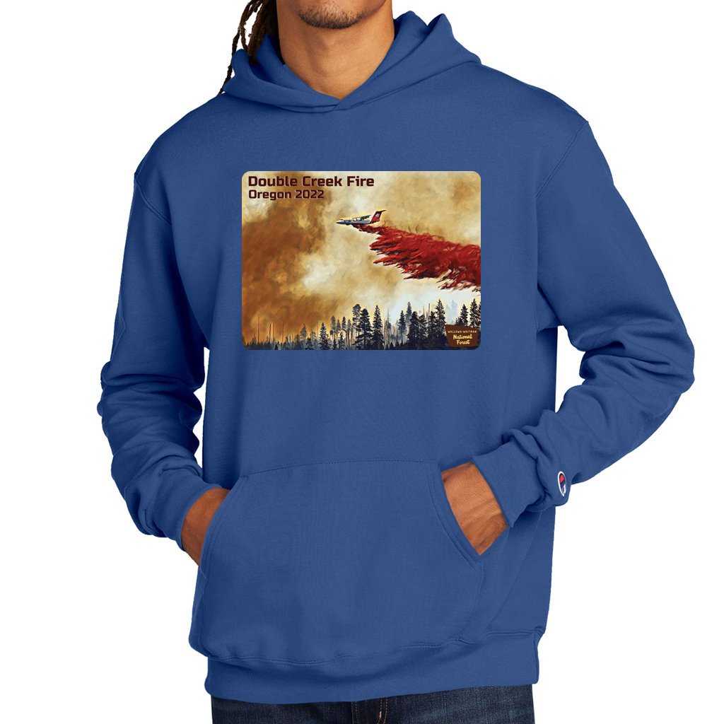 Double Creek Fire 2022 v2 - Unisex Champion Hoodie Champion Hoodie S700 - Image 5